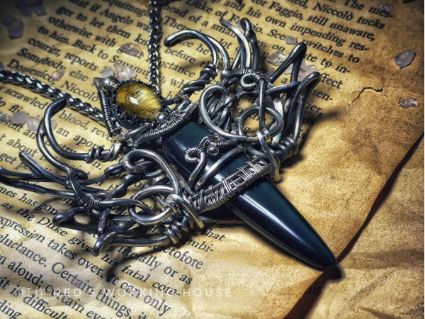 不破之心 黑曜+鈦晶墜