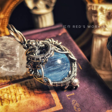 圓圓海 海水藍寶球小品墜