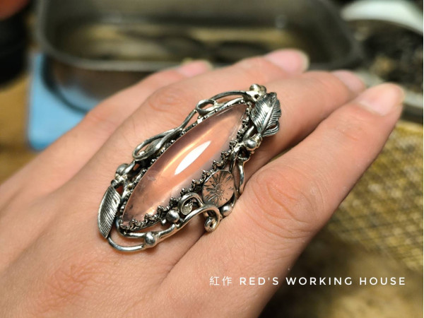 維納斯的呢喃 馬眼粉晶戒