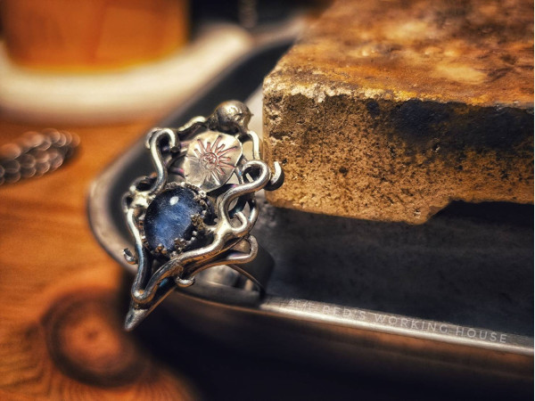 蒼穹詠嘆 藍線石戒