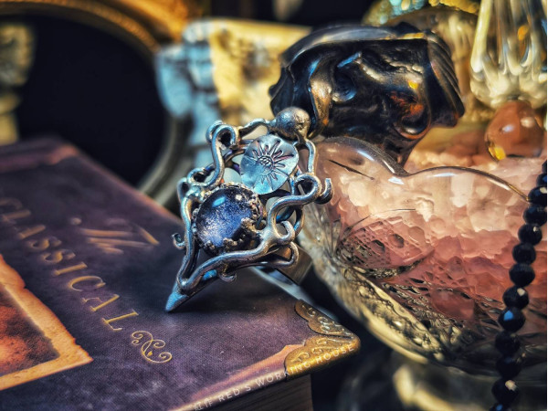 蒼穹詠嘆 藍線石戒