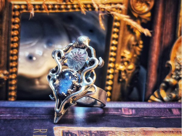 蒼穹詠嘆 藍線石戒