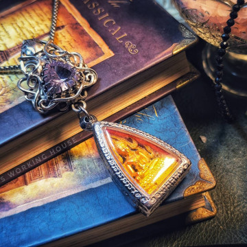 紫曜佛緣 成功佛牌+切割紫晶墜