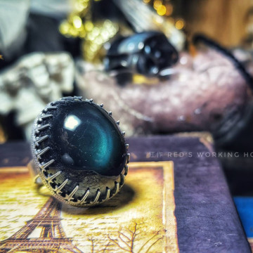 深淵契印 黑曜石小品戒