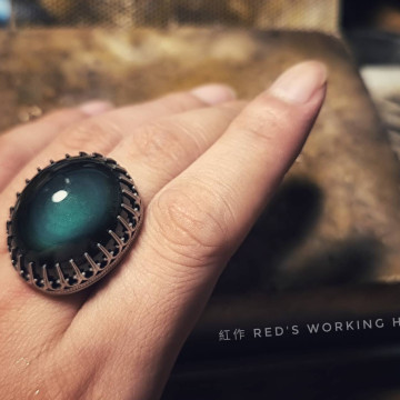 深淵契印 黑曜石小品戒