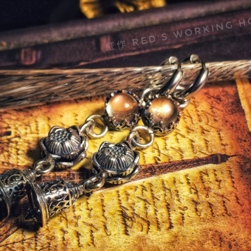 靜曦之音 奧勒岡太陽石耳環