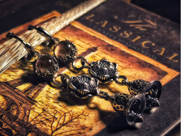 靜曦之音 奧勒岡太陽石耳環