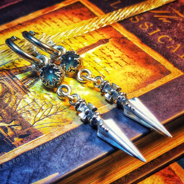 平靜耳語 葡萄石小品耳環【SOLD】