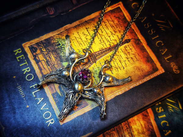 夜嘯之心 石榴石項鍊【SOLD】