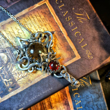 晨耀核心 天然黃水晶雙向墜