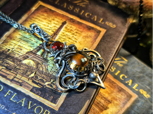 晨耀核心 天然黃水晶雙向墜