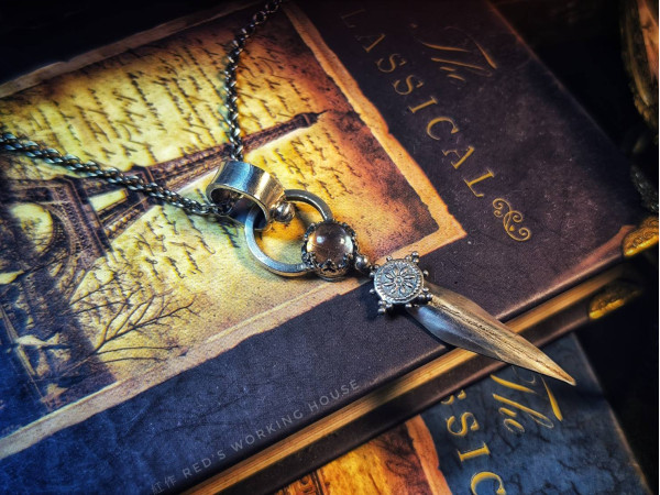 日耀針 奧勒岡太陽石小品墜【SOLD】