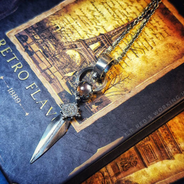 日耀針 奧勒岡太陽石小品墜【SOLD】