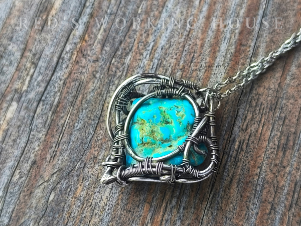 荒野之嵐 綠松石小品墜