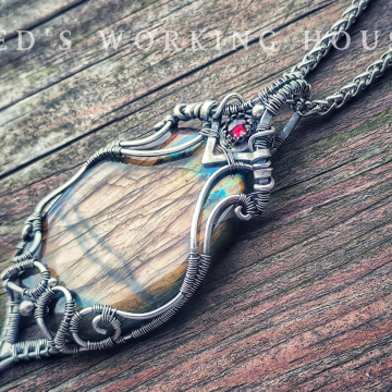 彼岸餘輝 拉長石墜