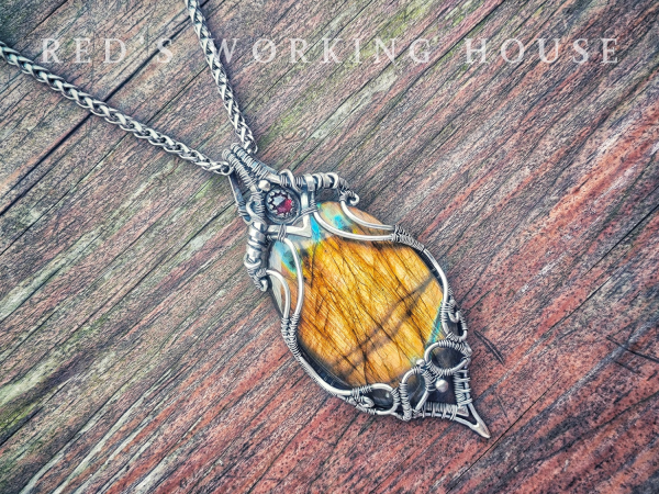 彼岸餘輝 拉長石墜