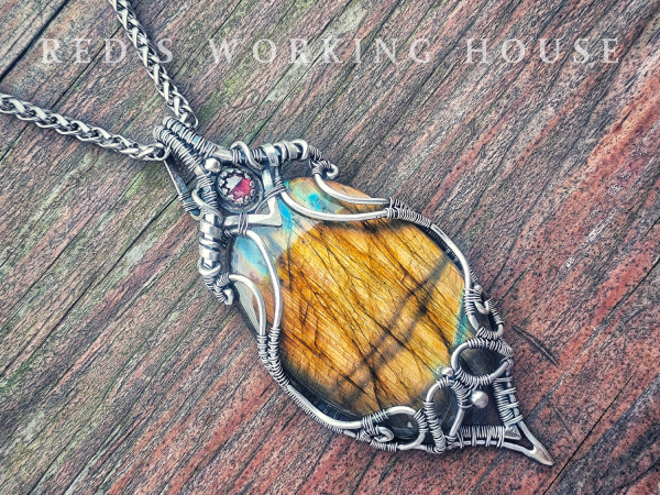 彼岸餘輝 拉長石墜