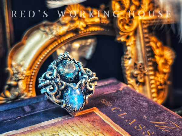 極光之霜 藍線&海藍寶戒【SOLD】