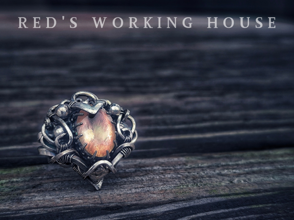 烈焰王者 奧勒岡太陽石戒