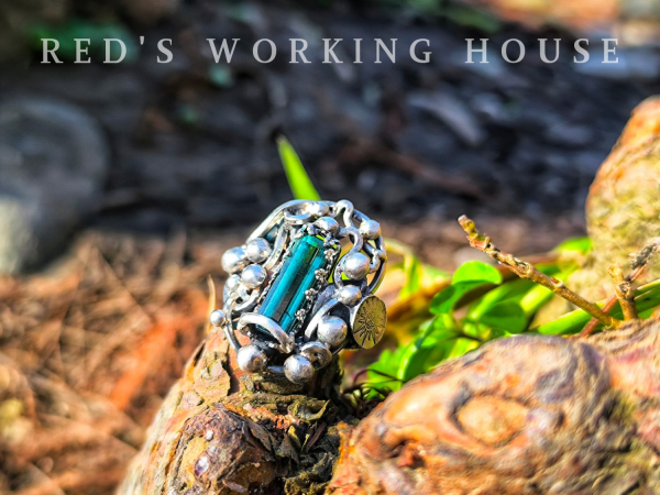 蒼穹之息 藍綠碧璽戒