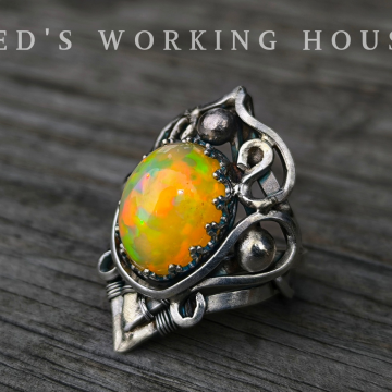 魅影幽燄 蛋白石戒 【SOLD】