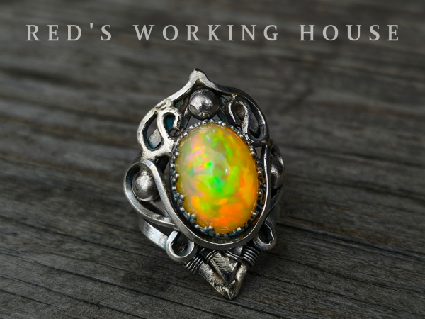 魅影幽燄 蛋白石戒 【SOLD】