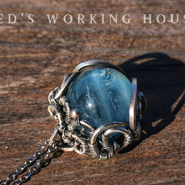 沉於心海 海水藍寶墜