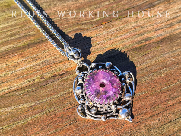 靈氣之美 紫龍晶墜