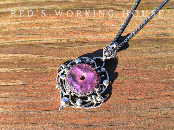 靈氣之美 紫龍晶墜