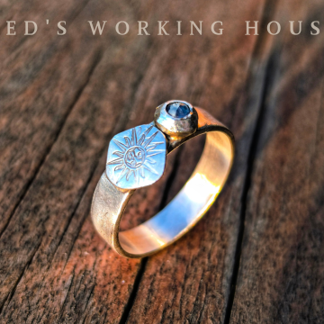 紅作藍寶小品戒【SOLD】