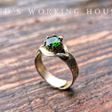 鉻透輝小品戒【SOLD】