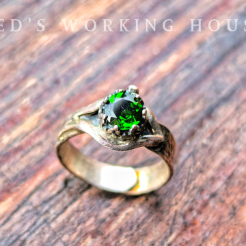 鉻透輝小品戒【SOLD】