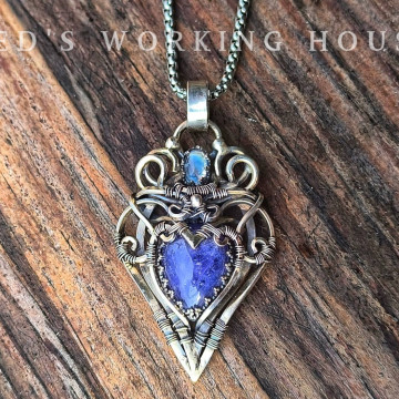 天光語愛 貓眼丹泉石墜【SOLD】