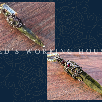 尼泊爾綠水晶柱雙面墜【SOLD】