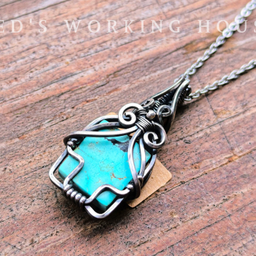 綠松石方牌墜【SOLD】