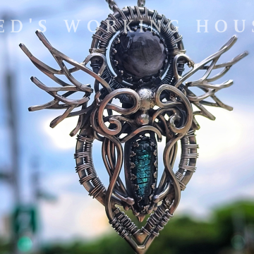 永生綻放 藍碧璽墜