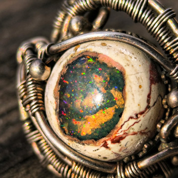 覺察之眼 礫背蛋白戒【SOLD】