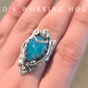 粼粼 拉利瑪戒【SOLD】