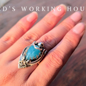 粼粼 拉利瑪戒【SOLD】