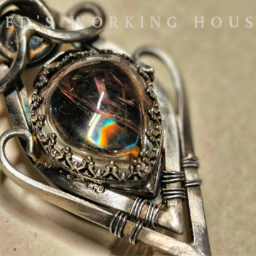 交界處 紅針芬蘭雙面墜