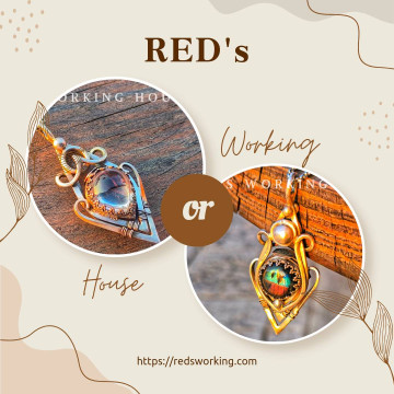 交界處 紅針芬蘭雙面墜