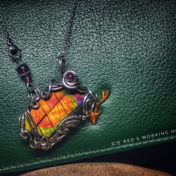 芬蘭拉長雙鏈墜