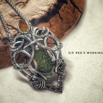 花邊捷克隕石墜