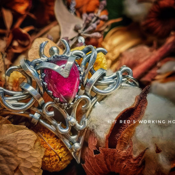 西瓜碧璽雙鏈墜【SOLD】