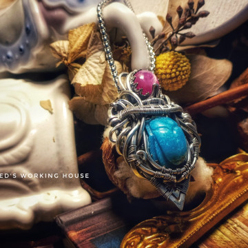 綠松石聖甲蟲墜【SOLD】