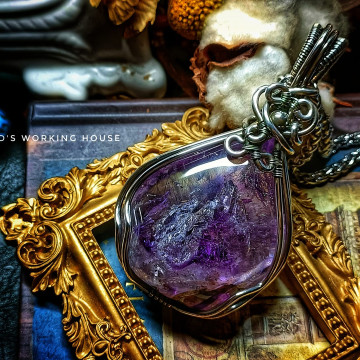 三輪(超七)紫骨幹墜 【SOLD】