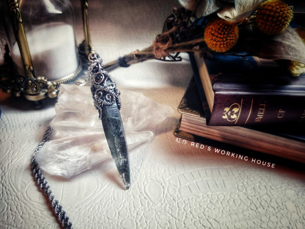 尼泊爾綠水晶柱雙面墜【SOLD】