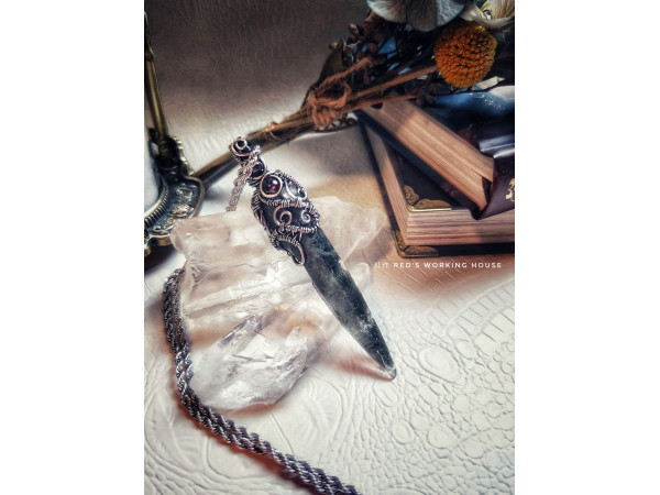 尼泊爾綠水晶柱雙面墜【SOLD】