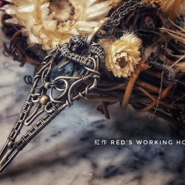 切割海水藍寶墜【SOLD】