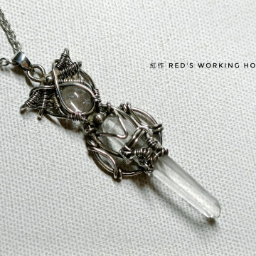 自我意識 星星水晶+雙尖水晶墜